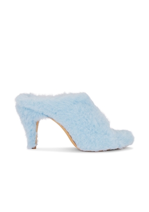 KHAITE Marion Shearling Sandal in Baby Blue - Baby Blue. Size 36 (also in 38, 38.5, 39.5, 41).