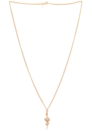 Emanuele Bicocchi Gold Tiny Serpens Pendant in Gold - Metallic Gold. Size all.