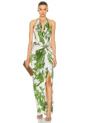 SILVIA TCHERASSI Jazmin Dress in Green Cyprus - Green. Size XS (also in ).