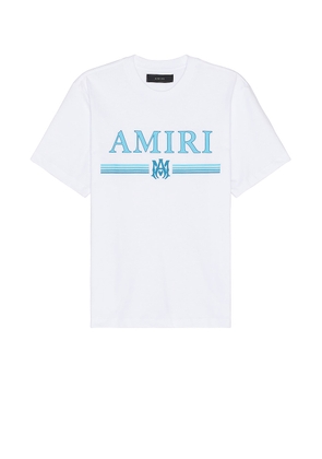 Amiri Bar Tee in White - White. Size L (also in M, S, XL/1X).