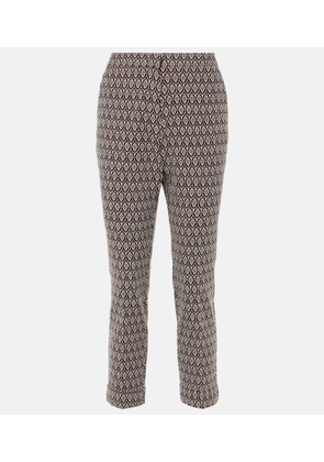 Etro Printed cotton-blend cropped pants