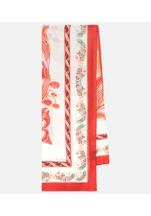 Etro Printed cotton and silk scarf