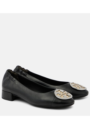Tory Burch Claire logo leather ballet flats