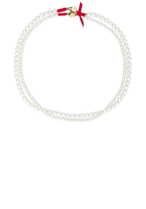 Roxanne Assoulin Princess Pearls Necklace Duo in Ivory - Ivory. Size all.