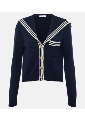 Frame Sailor cropped cotton-blend cardigan
