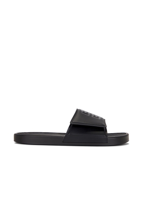 Givenchy Slide Scratch Flat Sandal in Black & White - Black. Size 41 (also in 42, 43, 44, 45).