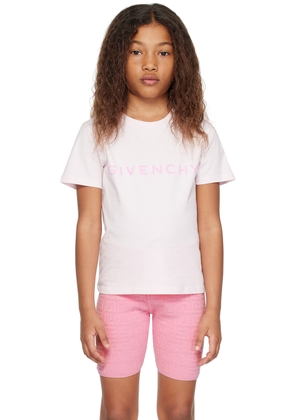 Givenchy Kids Pink Printed T-Shirt