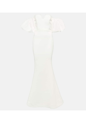 Rebecca Vallance Bridal Genevieve off-shoulder crêpe gown