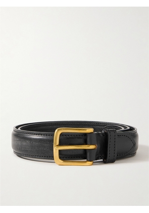 Drake's - 3cm Leather Belt - Men - Black - L