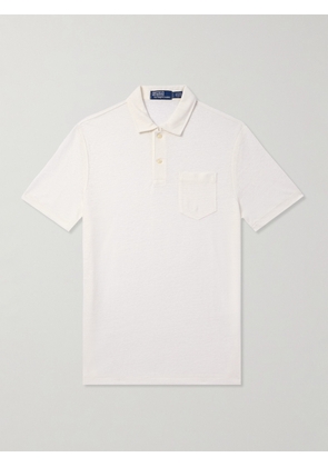 Polo Ralph Lauren - Logo-Embroidered Linen-Piqué Polo Shirt - Men - White - XS