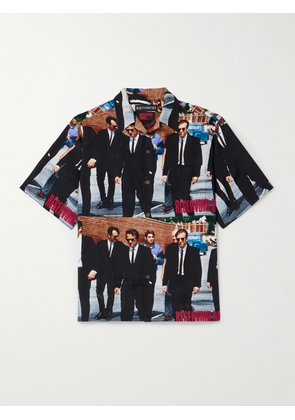 Wacko Maria - Reservoir Dogs Convertible-Collar Printed Woven Shirt - Men - Blue - S