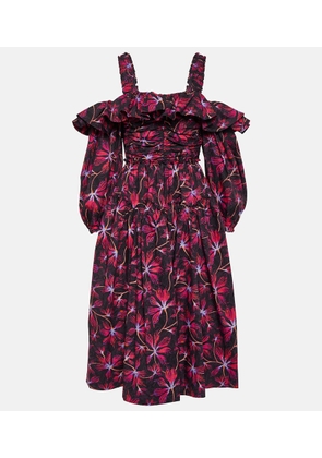 Ulla Johnson Caprice floral cotton poplin midi dress