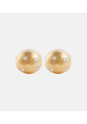 Saint Laurent Dome embellished clip-on earrings