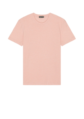 TOM FORD Melange Crew in Soft Peach - Pink. Size 46 (also in 48).