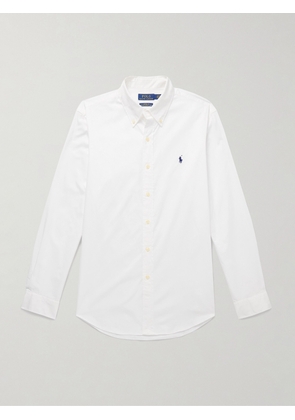 Polo Ralph Lauren - Button-Down Collar Logo-Embroidered Cotton-Twill Shirt - Men - White - XS