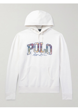 Polo Ralph Lauren - Logo-Appliquéd Embroidered Cotton-Blend Jersey Hoodie - Men - White - XS
