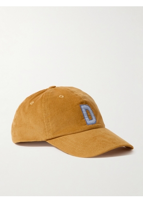Drake's - Logo-Appliquéd Cotton-Corduroy Baseball Cap - Men - Yellow