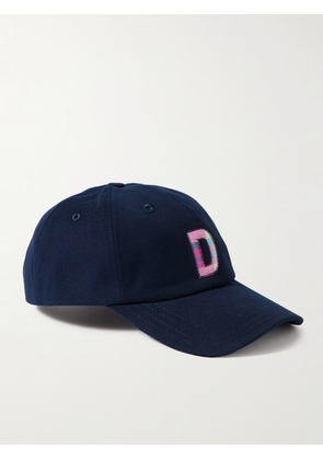 Drake's - Logo-Appliquéd Cotton-Canvas Baseball Cap - Men - Blue