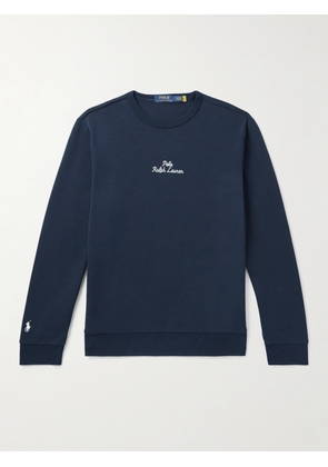 Polo Ralph Lauren - Logo-Embroidered Cotton-Blend Jersey Sweatshirt - Men - Blue - XS