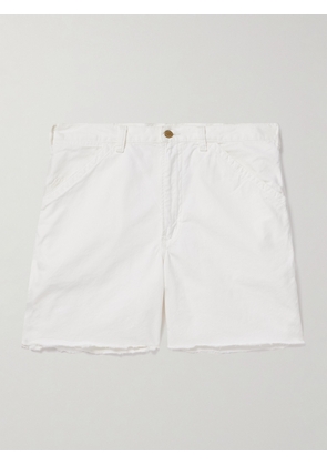 Polo Ralph Lauren - Straight-Leg Distressed Garment-Dyed Denim Shorts - Men - White - UK/US 30