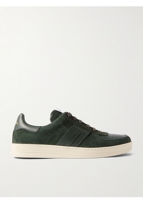 TOM FORD - Radcliffe Suede and Leather Sneakers - Men - Green - UK 6