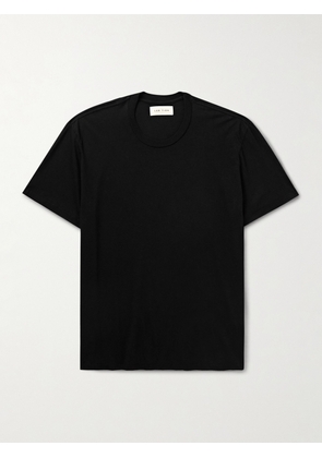 Les Tien - Garment-Dyed Combed Cotton-Jersey T-Shirt - Men - Black - S