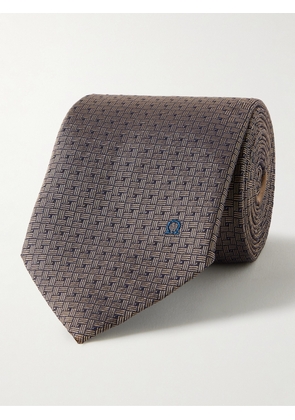 FERRAGAMO - 7cm Silk-Jacquard Tie - Men - Brown