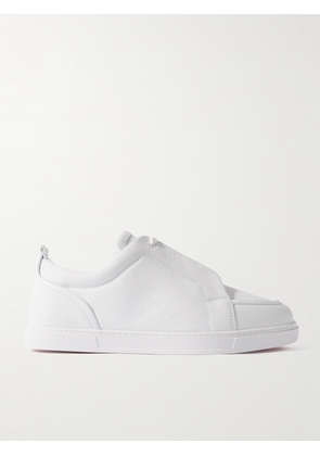 Christian Louboutin - Jimmy Rubber-Trimmed Leather Sneakers - Men - White - EU 40