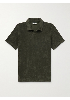 NN07 - Paul 3177 Organic Cotton-Blend Terry Polo Shirt - Men - Green - S
