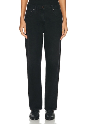 The Row Ryley Straight Leg Pant in Black - Black. Size 0 (also in 2, 4, 6, 8).