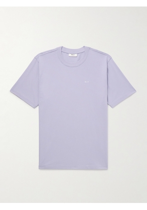 NN07 - Adam 3209 Logo-Embroidered Pima Cotton-Jersey T-Shirt - Men - Purple - S