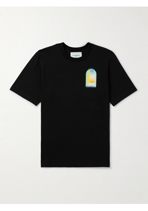 Casablanca - L'Arc Colore Logo-Print Organic Cotton-Jersey T-Shirt - Men - Black - XS