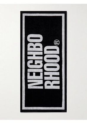 Neighborhood - Logo-Jacquard Cotton-Terry Towel - Men - Black
