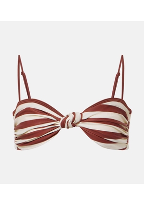 Johanna Ortiz Striped bikini top