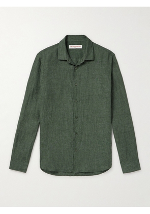 Orlebar Brown - Giles Linen Shirt - Men - Green - S