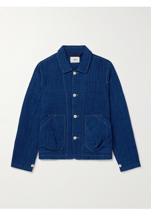 Folk - Prism Cotton-Seersucker Jacket - Men - Blue - 1