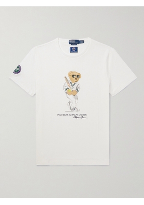 Polo Ralph Lauren - Wimbledon Logo-Print Recycled Cotton-Jersey T-Shirt - Men - White - XS