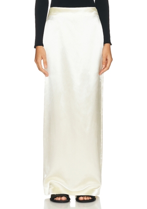 The Row Bartelle Skirt in Milk - Ivory. Size 0 (also in 2, 6, 8).