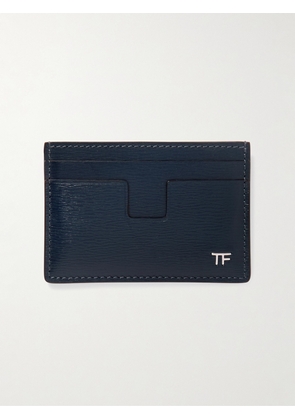 TOM FORD - Logo-Embellished Leather Cardholder - Men - Blue