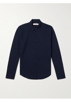 Orlebar Brown - Giles Cotton-Piqué Shirt - Men - Blue - S
