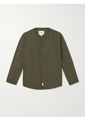 WTAPS - Scout Logo-Print Broadcloth Shirt - Men - Green - S