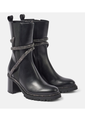 Rene Caovilla Cleo 60 embellished leather Chelsea boots