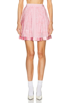 VERSACE Baroque Print Skirt in Pale Pink - Pink. Size 40 (also in ).