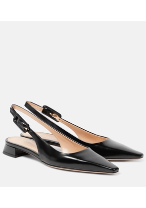 Gianvito Rossi Lindsay patent leather slingback flats