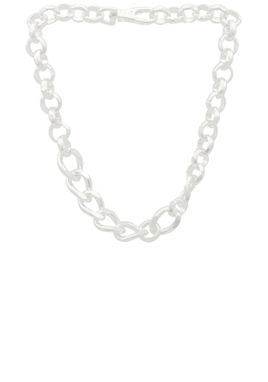 Martine Ali Silver Coated Yurel Necklace in Silver - Metallic Silver. Size 16 (also in 18, 20).