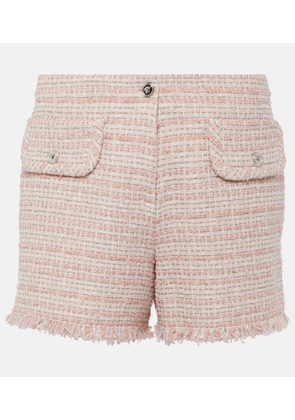Versace Fringed tweed shorts