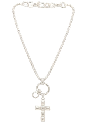 Martine Ali Silver Coated Dimitra Necklace in Silver - Metallic Silver. Size 18 (also in ).