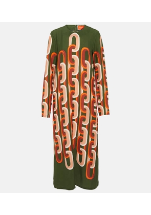 La DoubleJ Swing printed midi dress