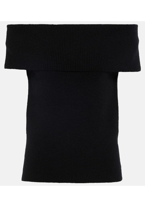 Toteme Ribbed-knit off-shoulder top
