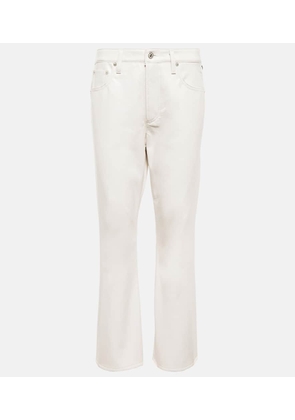 Citizens of Humanity Isola leather-blend cropped bootcut pants
